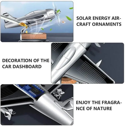 Premium Metal Solar Helicopter Car air freshener for Car And Home